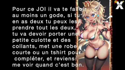 Bowsette Domine et Humilie Sa Pute Française JOI CEI