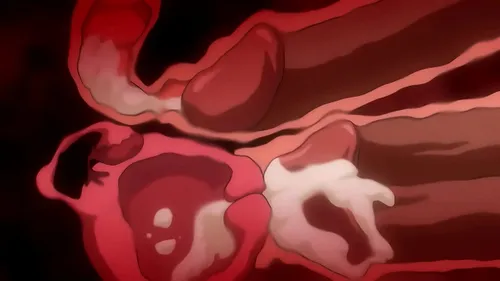 Étudiante Hentai Triple Pénétration et Creampie Massif